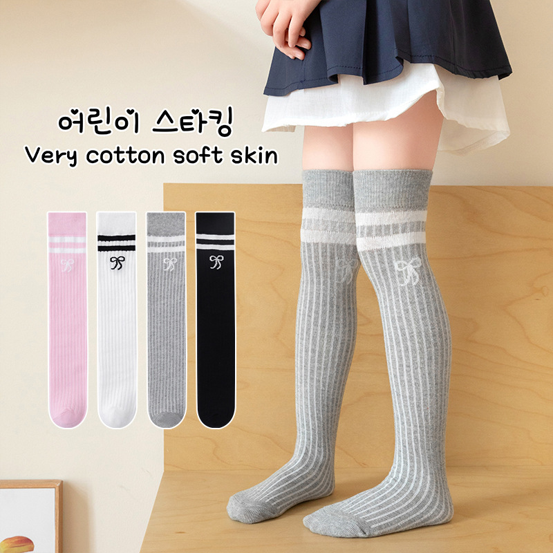 children's high boots with bow