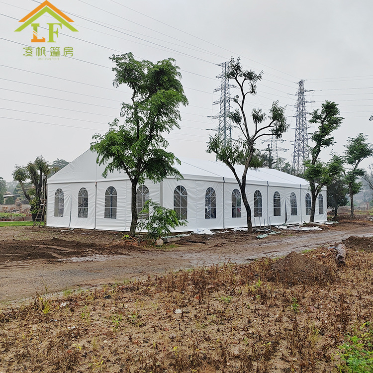 广州凌帆篷房厂家热销户外人字形铝合金篷房A-FrameTent 餐厅篷房