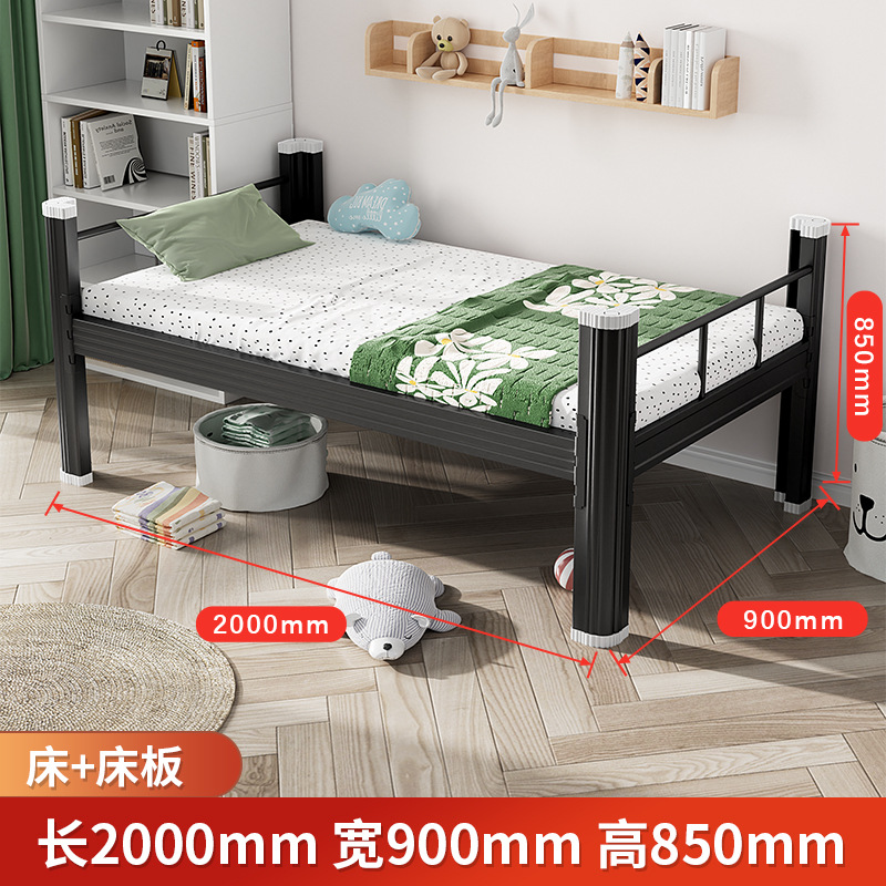 Fábrica al por mayor dormitorio de estudiantes cama doble cama de alquiler de cama cama de hierro cama de dormitorio de personal cama de apartamento