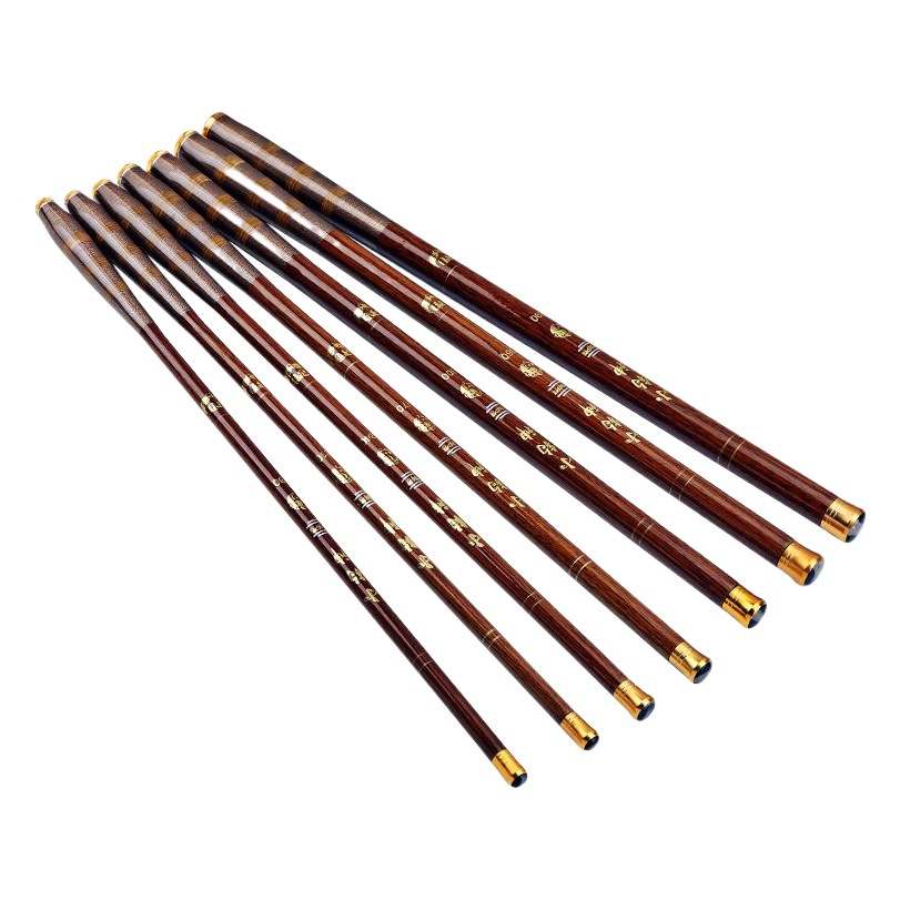 Pequeño Dios de pesca mini varilla de mano sección corta corriente Rod 1,8 m 3,6 m 3,9 M Comercio exterior caña de pescar imitación de carbono grano de madera 3,0