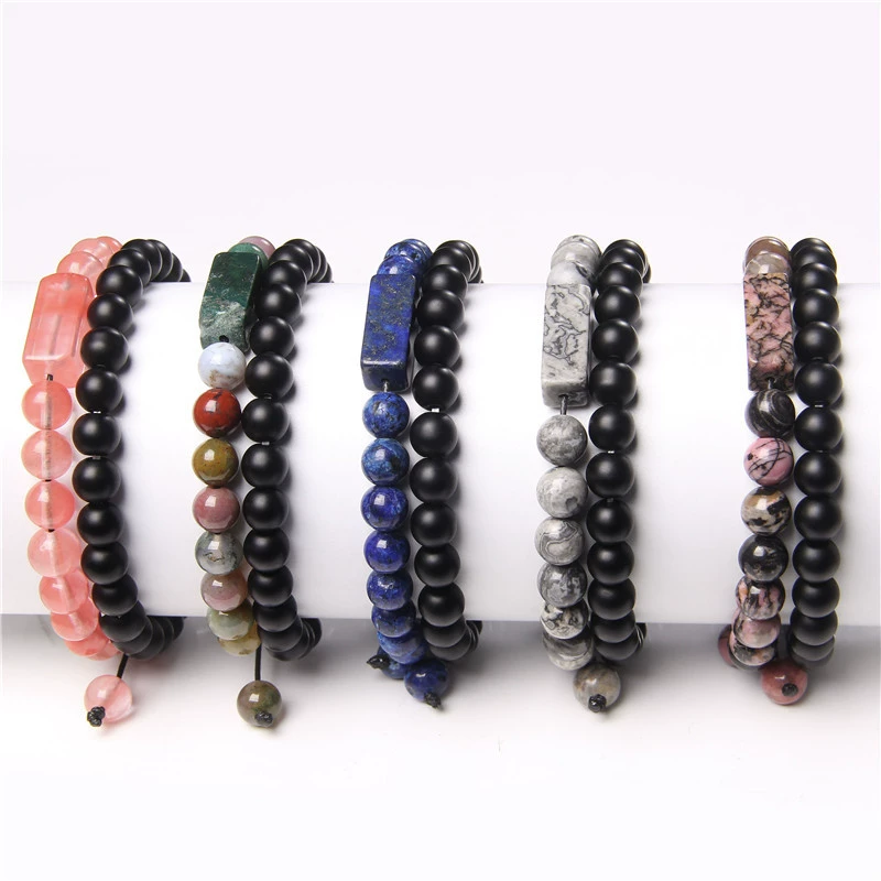  Organic ретро бисер bracelet прямоугольный плетеный набор для мужчин и женщин, европейский стиль