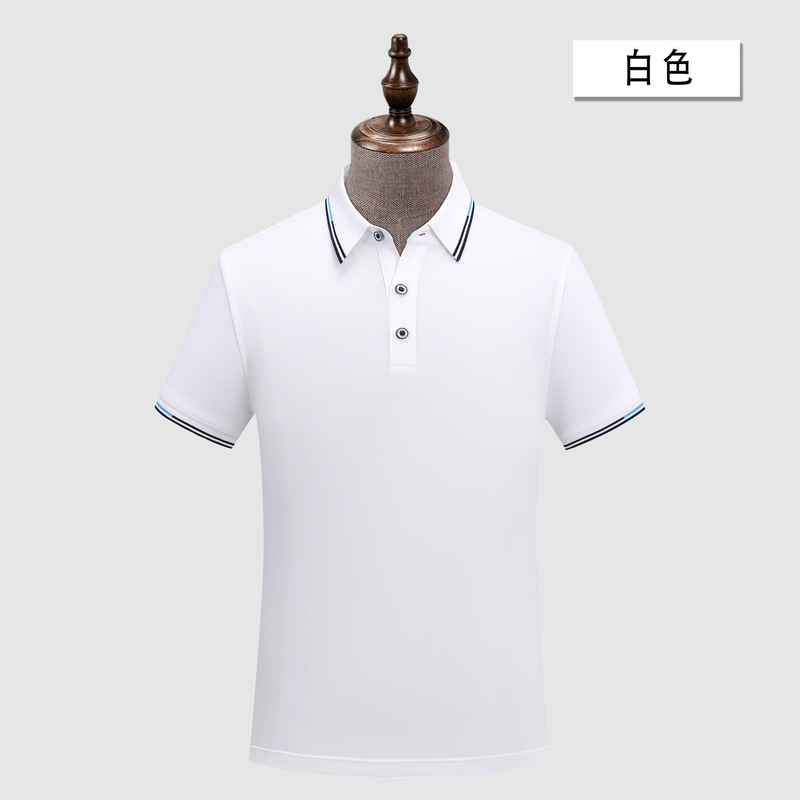 半袖アイスシルクコットンビジネスポロシャツカスタムプリントロゴ男性と女性の作業服広告文化Tシャツカスタム刺繍|undefined