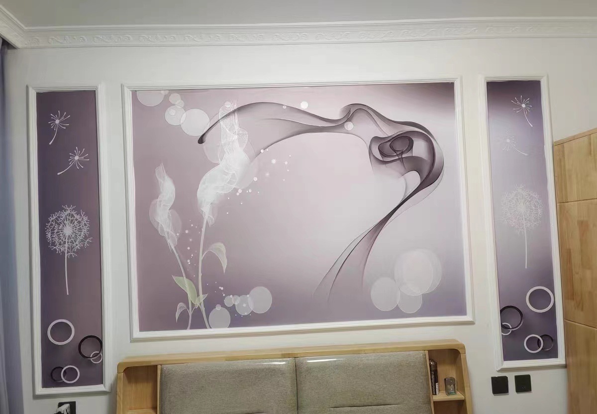 现代简约背景墙烟