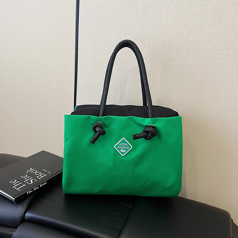 クロスボーダー新スタイルコントラストカラー多用途ハンドバッグ通勤大容量学生バッグランチボックスバッグ小さな新鮮な女性のハンドバッグ|undefined