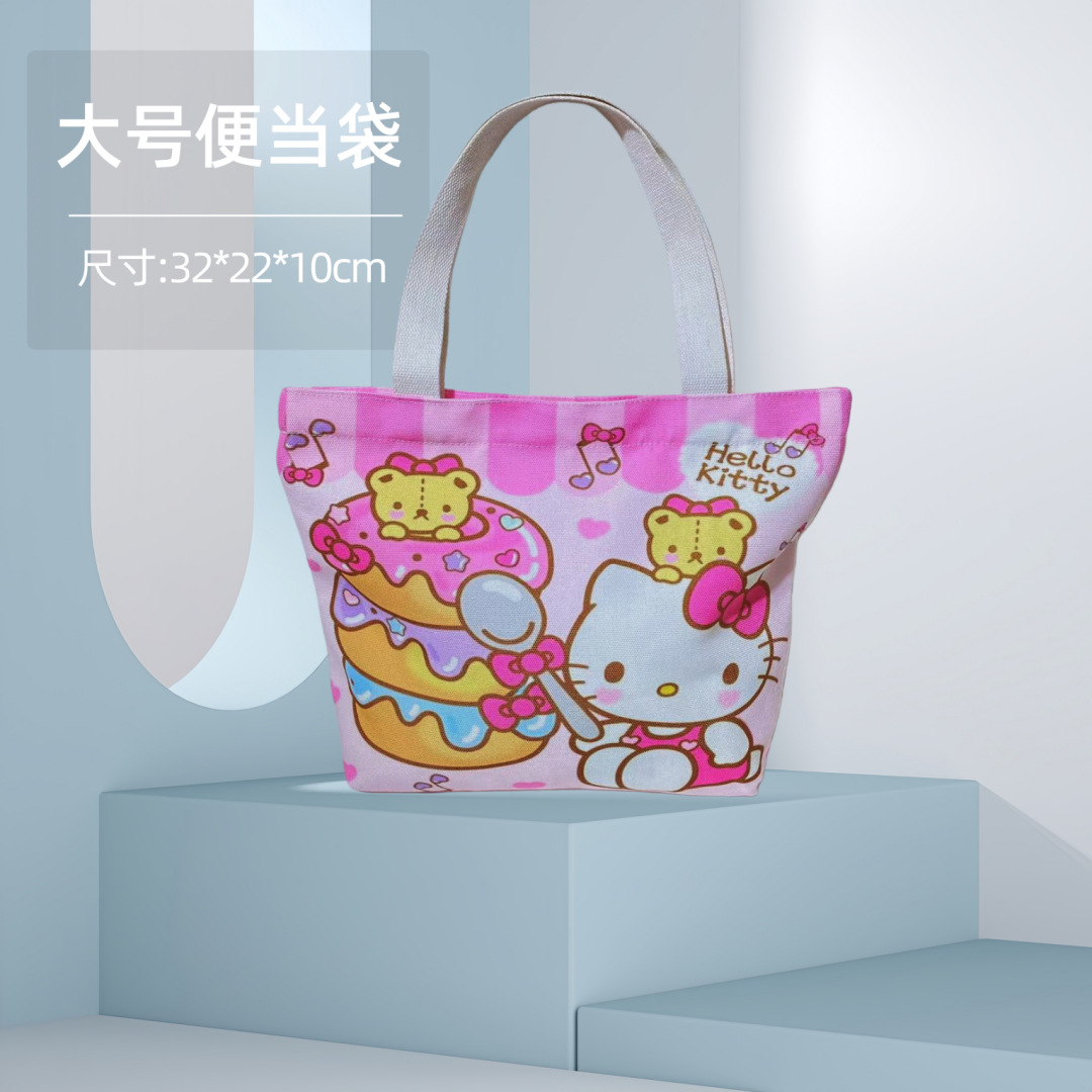 Bolsa Bento Sanrio lona almuerzo dibujos animados