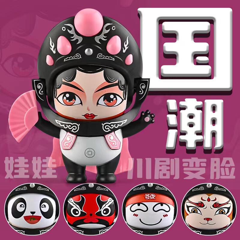 跨境爆款拉布布变脸公仔儿童潮玩摆件娃娃钥匙扣挂件解压玩具批发|undefined