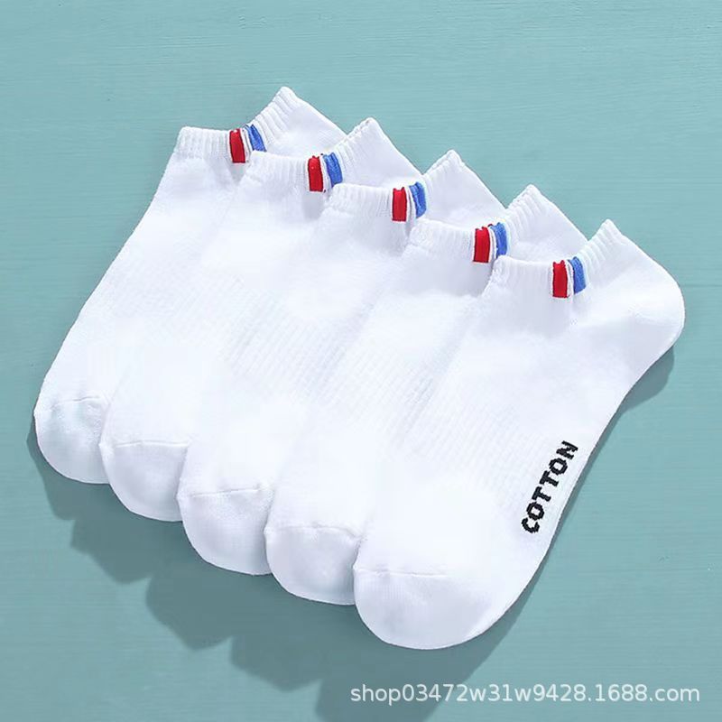 Calcetines de primavera y verano, calcetines de barco gris blanco y negro, hombres y mujeres, el mismo estilo, boca baja, calcetines invisibles de tubo corto, calcetines Zhuji, lote de fábrica