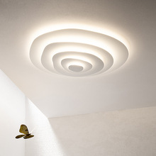 北歐客廳燈現代簡約設計感燈具創意幾何主卧房間燈水波紋吸頂燈