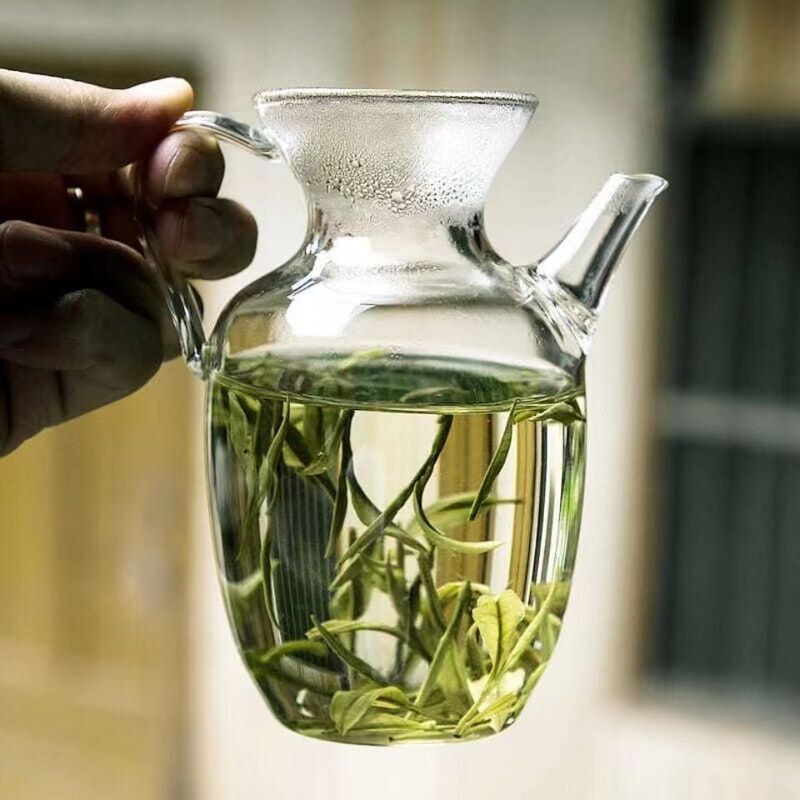 Transparent Imitation Song Dynasty Glass Teapot for Brewing Green Tea, Tea Set, Cold Water Kettle, Single Pot, National Trend, Heat-Resistant Glass Transparent Imitation Song Dynasty Glass Teapot for Brewing Green Tea, Tea Set, Cold Water Kettle, Single Pot, National Trend, Heat-Resistant Glass