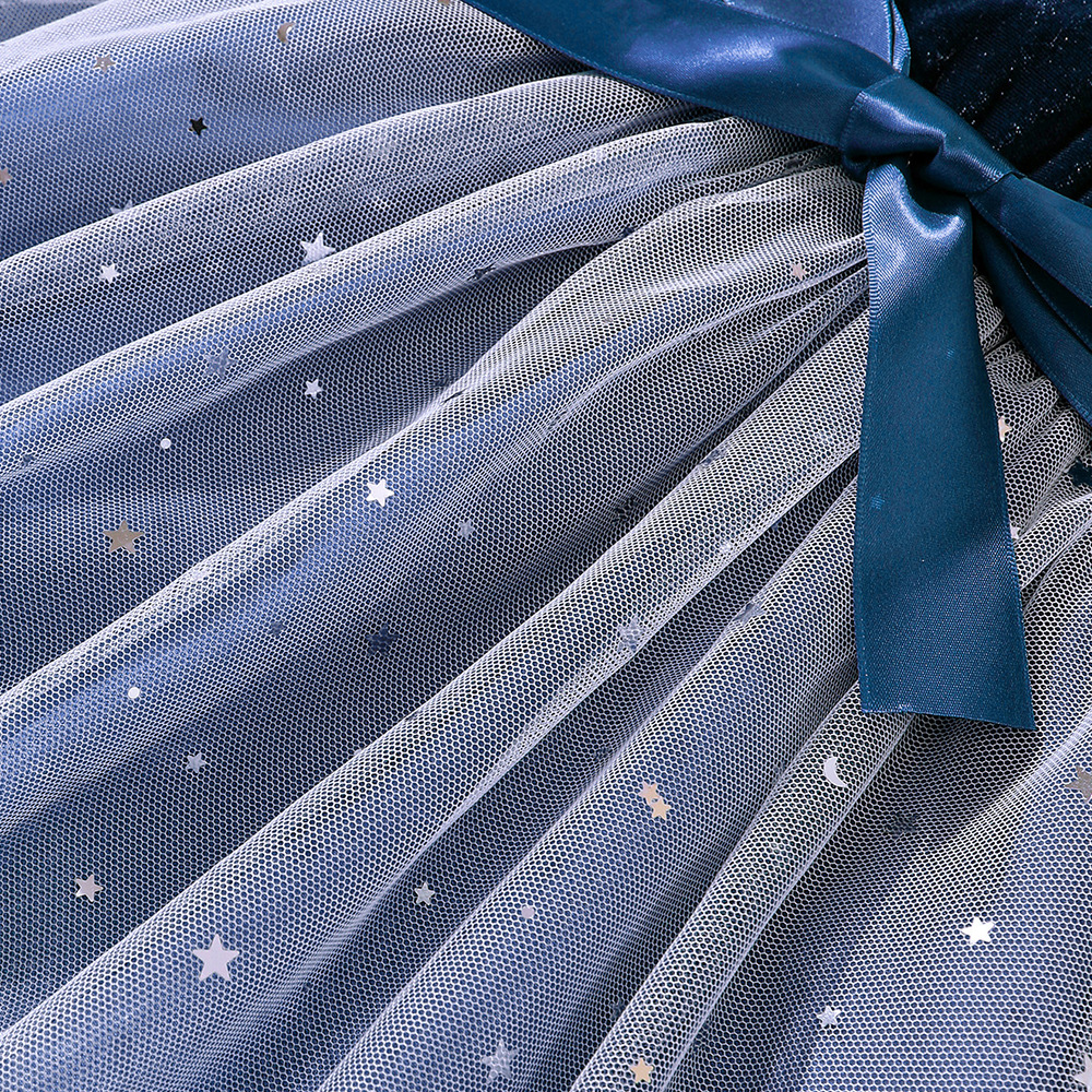 EW – vêtements pour enfants, nouveau produit pour filles, robe de princesse en maille dégradée de velours, automne et hiver, Q1403-C_voghion.com