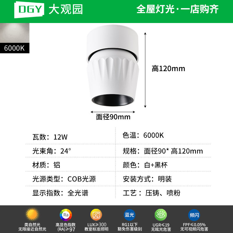 Gran vista jardín luz de techo luminaria luminaria luminaria luminaria LED antirresplandeciente 495L