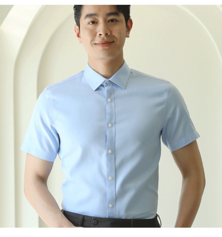 新型男性140本の3本のシャツビジネス純色シャツ韓国版修身職業カジュアルスーツのシャツ|undefined