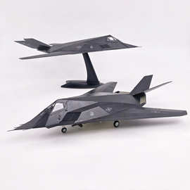 WLTK1:72 F117A夜鹰隐形战斗轰炸攻击机军事合金飞机模型摆件收藏