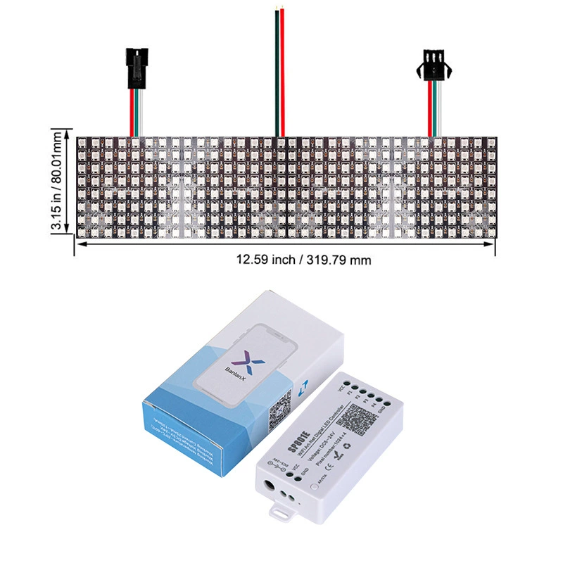 RGB программируемый 5050 полноцветный led пиксель экран автомобильный дисплей точечная матрица шаг led дисплей LED экран
