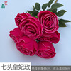 Three heads, five heads, seven heads, nine heads, princess roses, roses, rose light luxury home weddings, landscape fake flowers