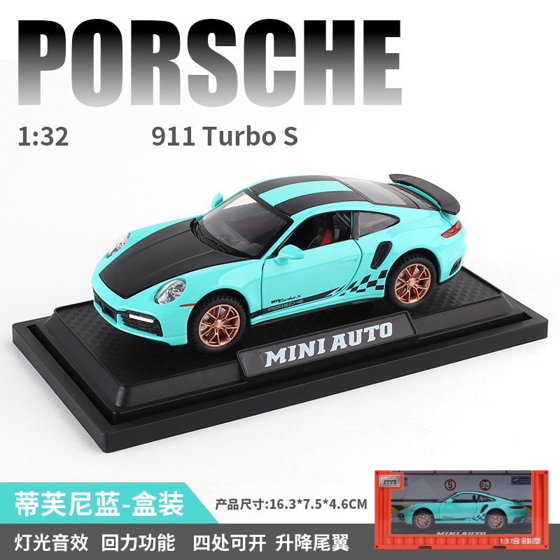 Modelo de Auto Deportivo de Colección Escala 1:32 de Aleación con Música y Luz