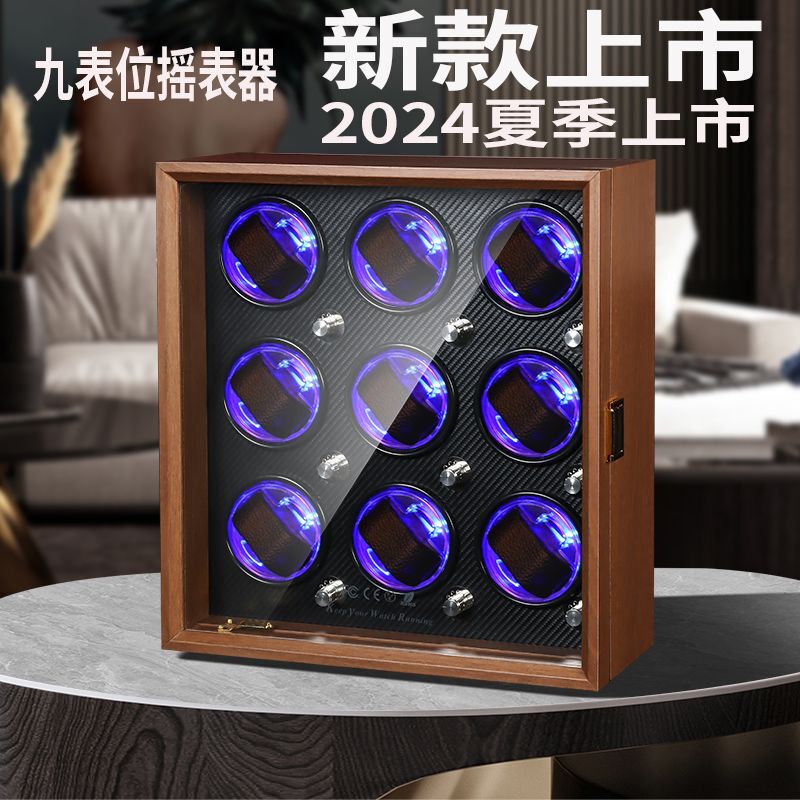 ドイツブランドの木製時計器磁気保護時計静音アップチェーン腕時計自動時計器プレゼントクリスマスプレゼント|undefined