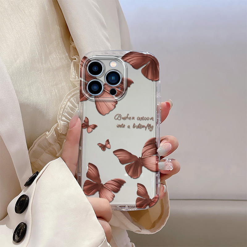 Adatto per la serie Apple trasparente iPhone 15, 14, 13, 12, 11, custodia per telefono XR XS antigoccia all-inclusive_voghion.com