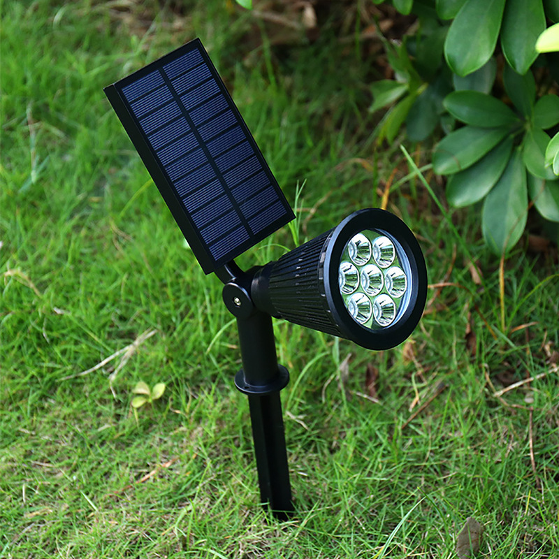 Transfronterizos luz solar al aire libre patio césped lámpara de suelo enchufado villa jardín LED colorido paisaje iluminado árbol lámpara de protección