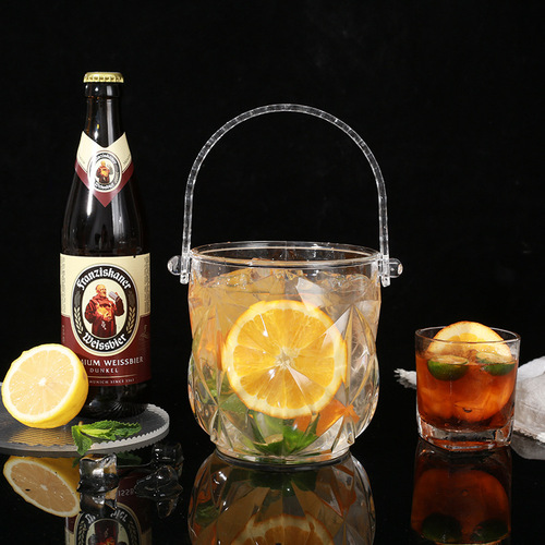 Plastic transparent ice bucket bar KTV acrylic ice bucket ice bucket beer champagne bucket ice bucket manufacturer wholesale