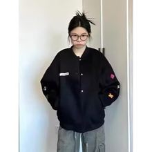 男童外套春秋款2025新款中大童酷帅针织开衫洋气儿童秋冬棒球服潮