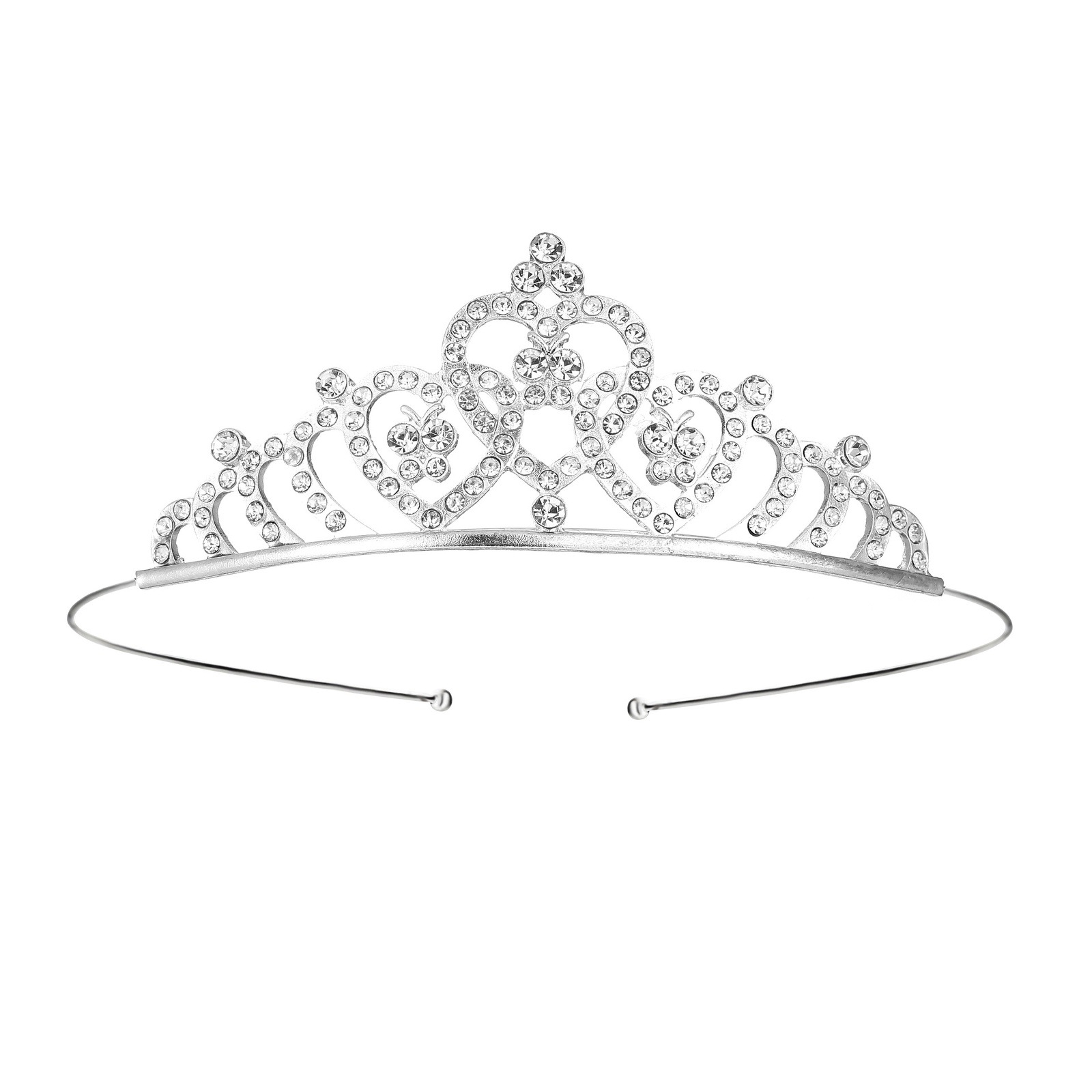 Diadema con Corona de Princesa Infantil de Metal Galvanizado para Cumpleaños y Fiestas image 25