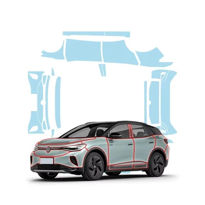 25-26 Models of Volkswagen Id.4Crozz Invisible Car Cover Tpu Pre-Cut Paint Protection Film Anti-Scratch
