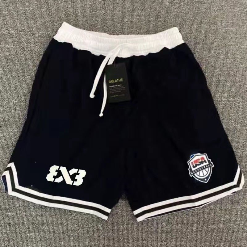 Basketball 3V3 American-style shorts USA training shorts quick-dry three-on-three master competition sports loose casual pants for men Basketball 3V3 American-style shorts USA training shorts quick-dry three-on-three master competition sports loose casual pants for men