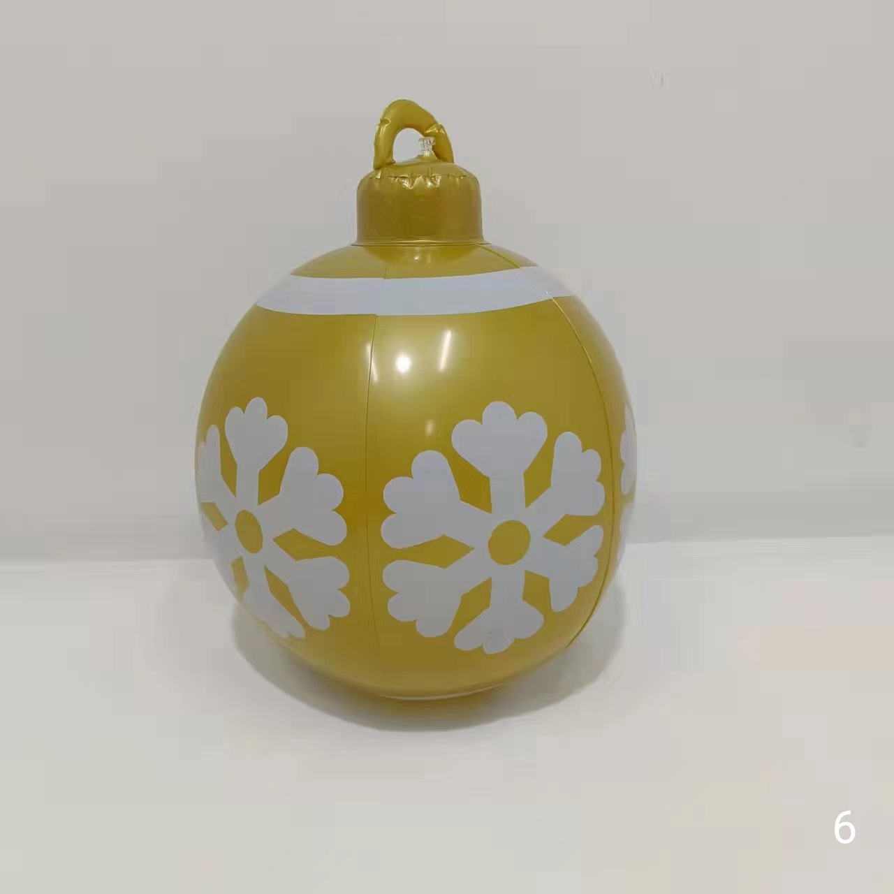 Navidad decoración globo 60cm diversión al aire libre vacaciones atmósfera impresión PVC inflable BOLA DE Navidad artesanía adornos