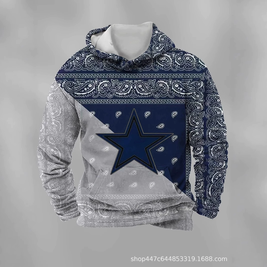 2025 экспорт Temu горячая распродажа кросс-граничный экспорт парная толстовка с капюшоном 3D цифровая печать свободная повседневная худи