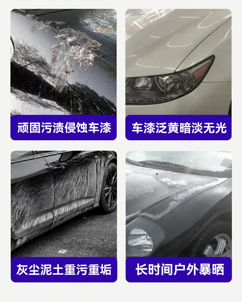 Car Coat Cleaning and Maintenance Kit, Paint Coat Maintenance Solution, Anti-Aging Maintenance, Stain Removal Paint Care Solution, Brightener