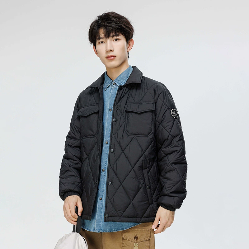 2024 Зимняя хлопчатобумажная одежда мужская модная мода для отдыха и утолщения