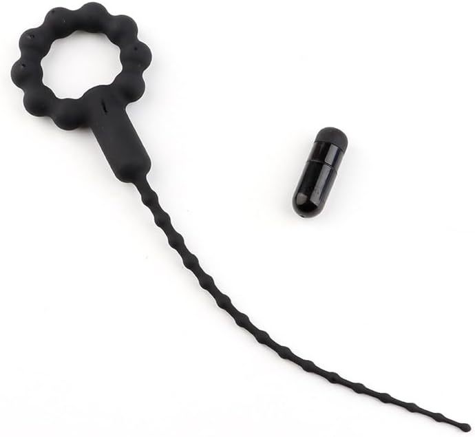 Silicone Urethral Insert Stick with 10 Vibration Modes, Button Control, 260mm — detail image 6