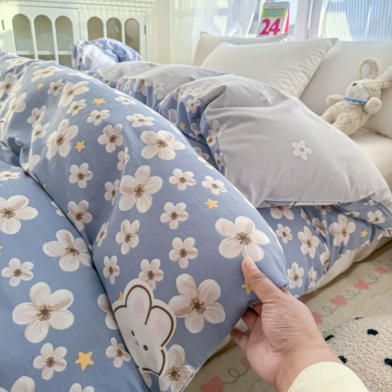 Cotton duvet cover for elementary school students, bedspread, 230cm