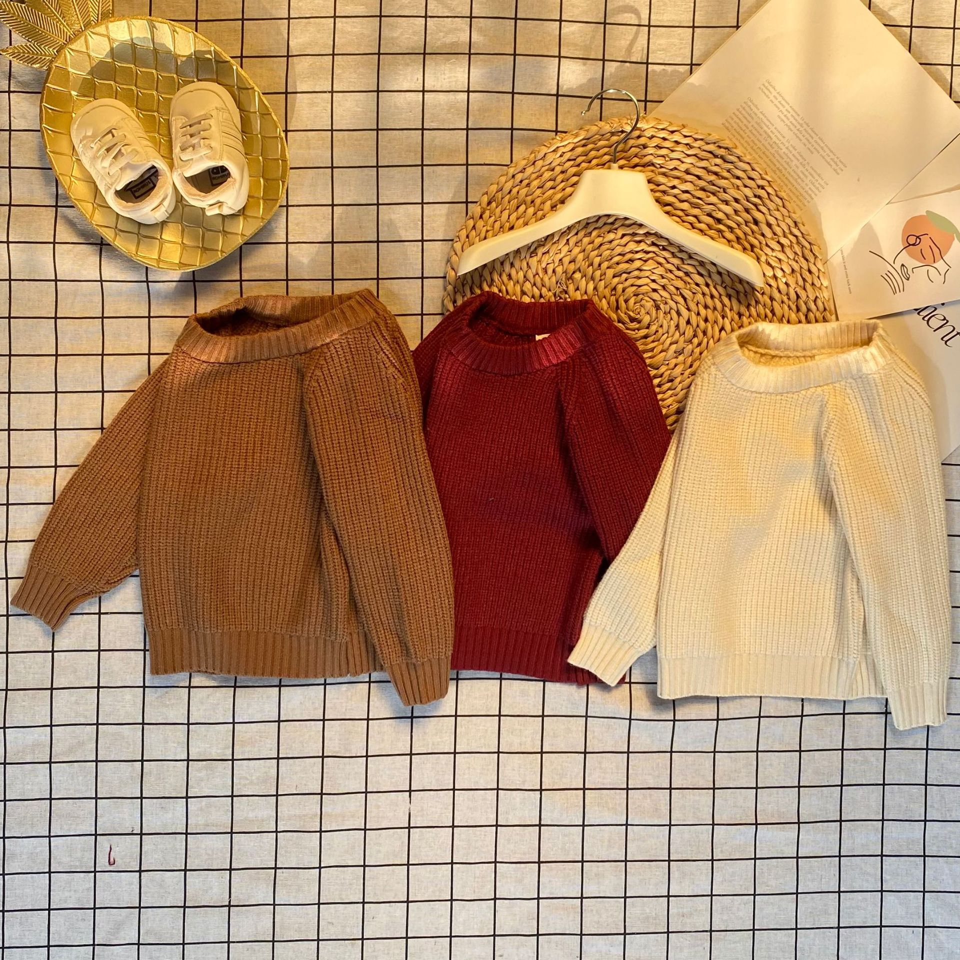 retro knitted children's sweater for boys