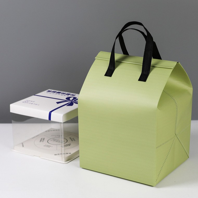 現物卸売りケーキ保温袋出前デザート専用不織布手提げアルミ箔袋高鍋保冷バッグ