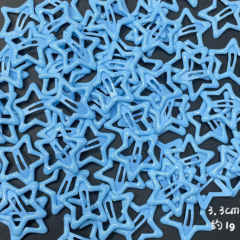 SKU图_星星发夹浅蓝色SL-60017