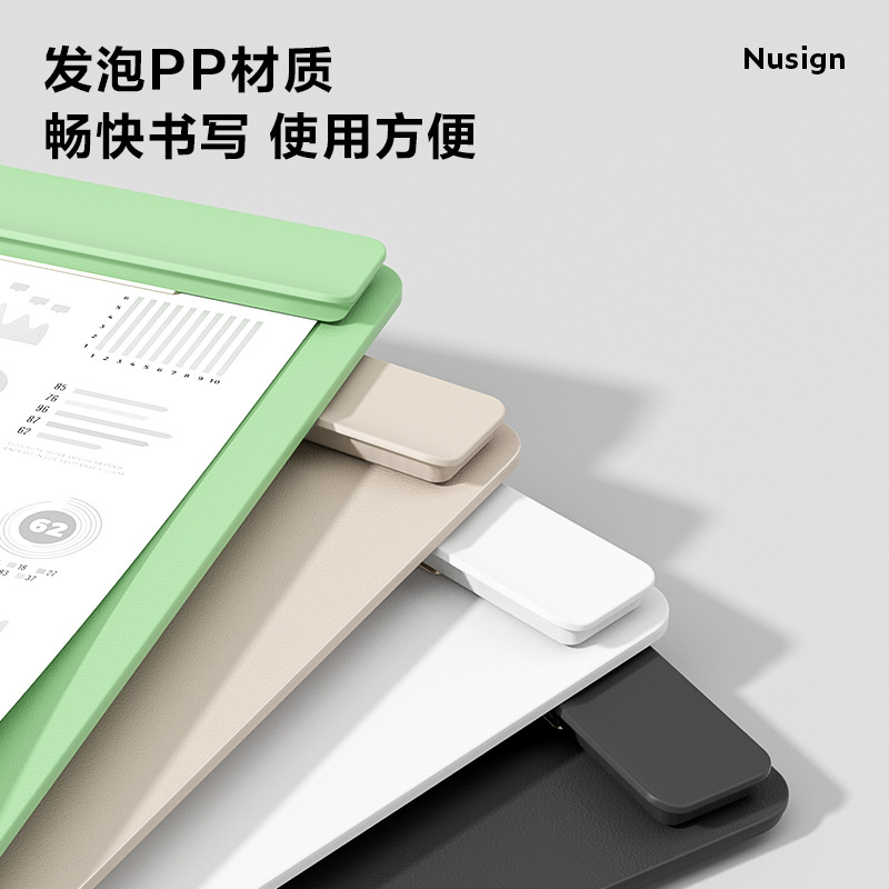 Delex Newsai A4 abrazadera de cartón carpeta ensanchada abrazadera de cartón de escritura estudiantil abrazadera de cartón de escritura de oficina