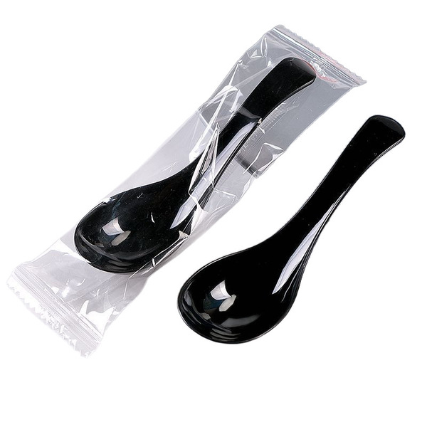 disposable plastic transparent spoon with rhinestones
