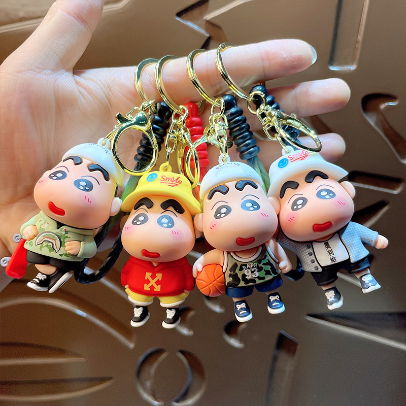 Cyber red cartoon cute sports style skateboard crayon small new doll car backpack key chain pendant gift wholesale Cyber red cartoon cute sports style skateboard crayon small new doll car backpack key chain pendant gift wholesale