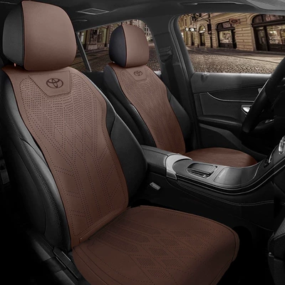 Universal seat cover – for Toyota car seat - coffee-brownupgraded-versionfront-row-2-seats-toyota-rav4