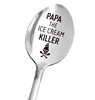 Ice, cream, coffee spoon stainless steel engraved for ice cream, Birthday gift