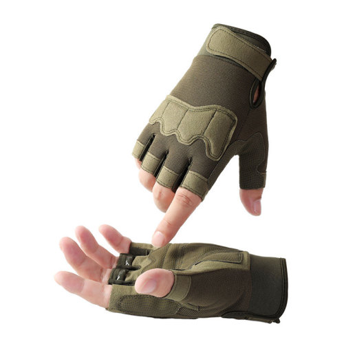 Paratrooper half-finger tactical gloves manufacturer men's outdoor mountaineering fitness shock-proof cycling military fans foreign trade A15-SB