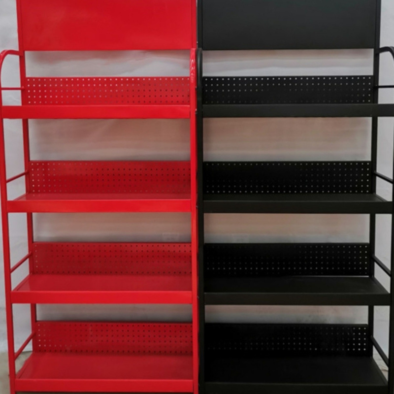 超市小货架展示架食品饮料文具置物架子润滑油美缝剂电池机油货架