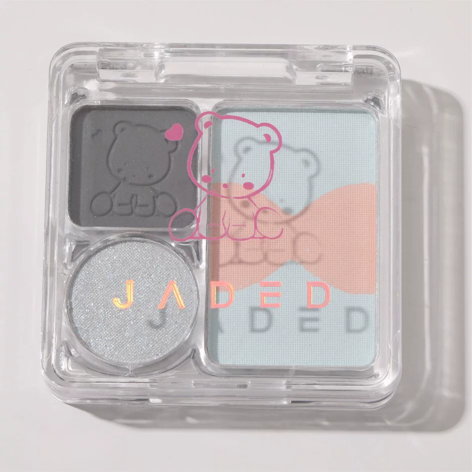 Палетка теней JADED, 4 цвета градиентом, 4,3 г на рефил, милый дизайн