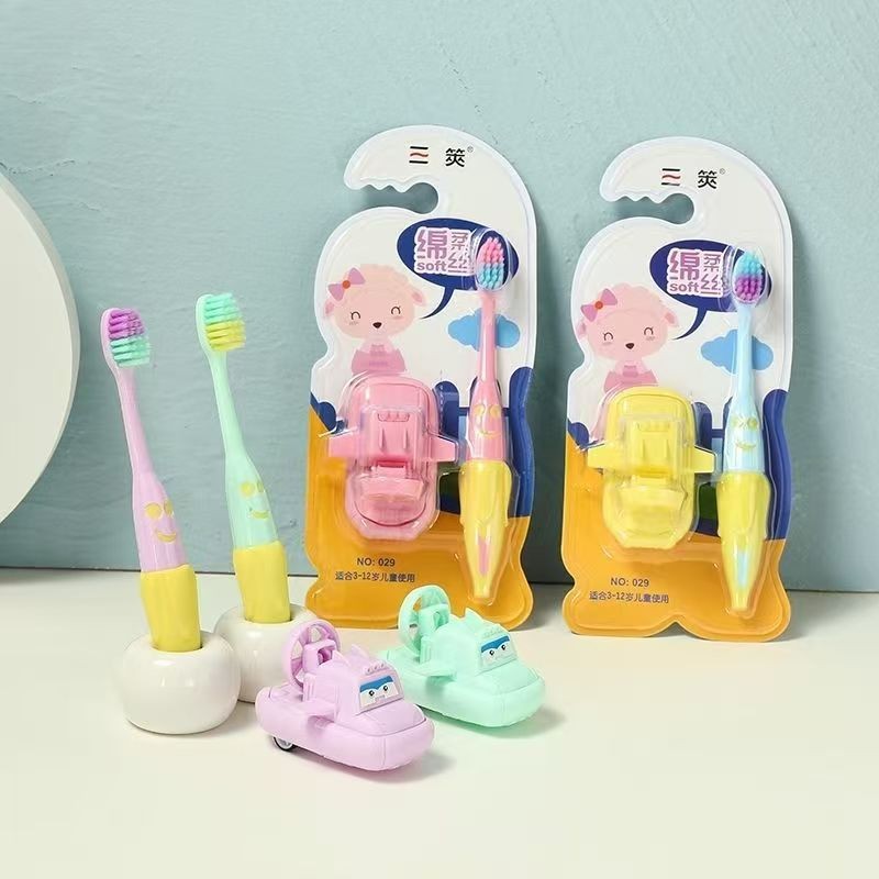 46 cepillo de dientes para niños cepillo de dientes de pelo suave ultra fino cepillo de dientes juguetes cepillo de dientes limpio anti-carias cepillo de dientes para bebés Yiwu productos pequeños