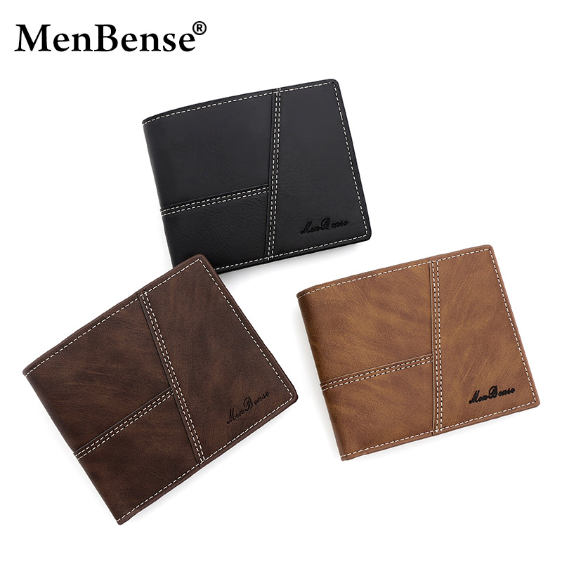 Nueva cartera corta para hombres Comercio exterior Venta caliente retro horizontal hombres transfronterizos multi-Tarjeta cartera fábrica al por mayor