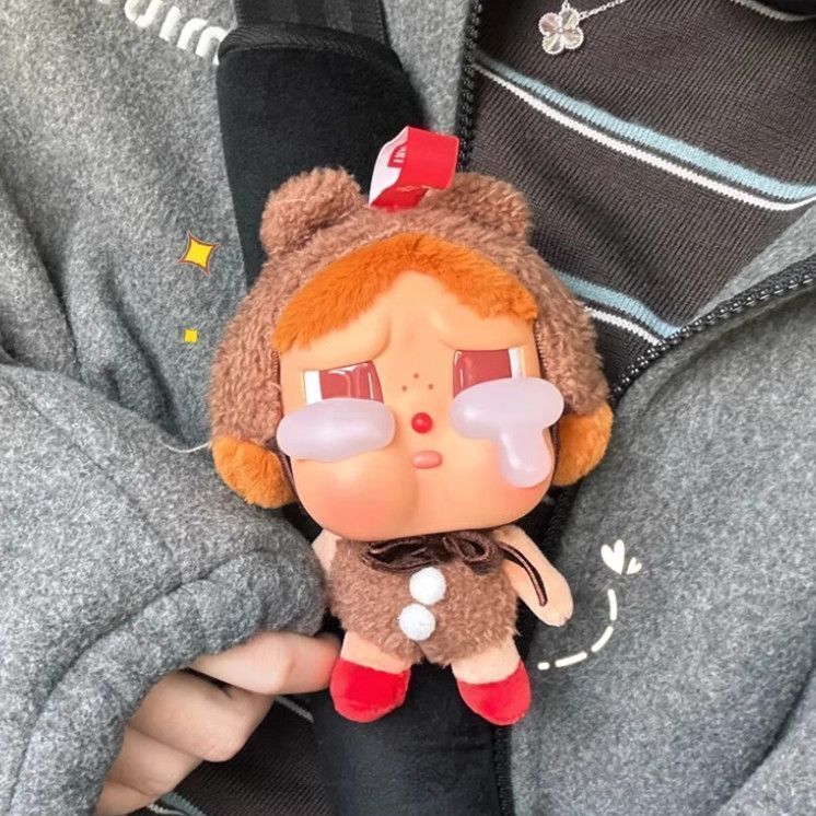 Crying Baby Car Seatbelt Shoulder Pad Cute Plush Doll Women's Special Car Interior Anti-Strangling Shoulder Strap Protector