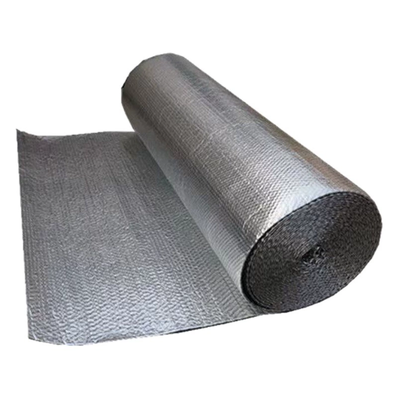 Светоотражающая пленка для крыши Двусторонняя алюминиевая фольга пузырчатая пленка теплоизоляция Солнцезащитная влагостойкая алюминиевая пленка теплоизоляционная пленка теплоизоляционный материал