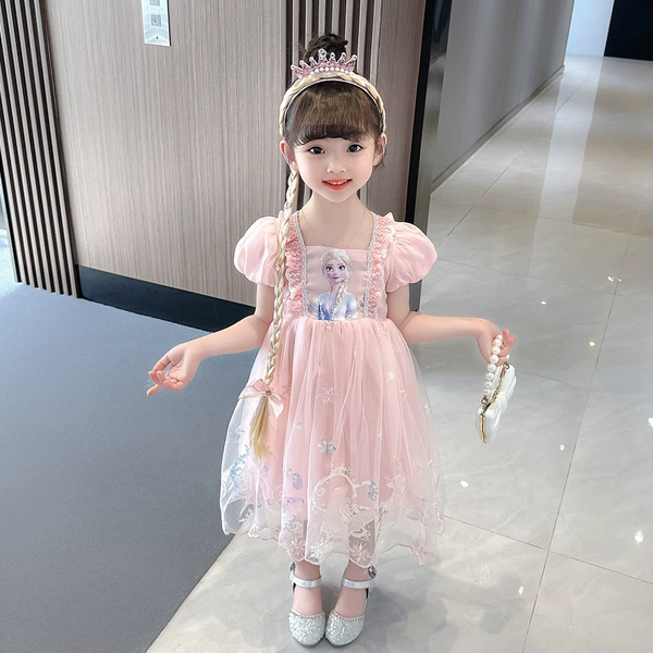 Pink hairpins with pigtail